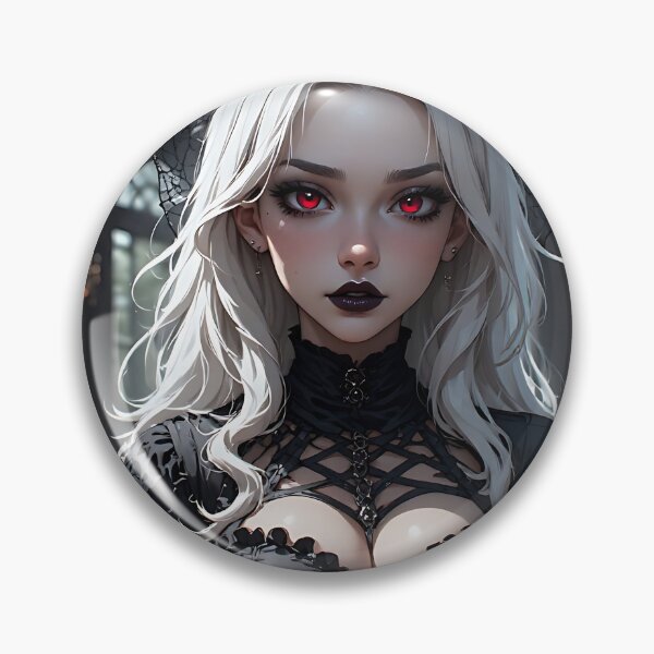 Item preview, Hot Halloween Anime Babe Goth Mommy Waifu Woman designed and sold by Your New Fixation.