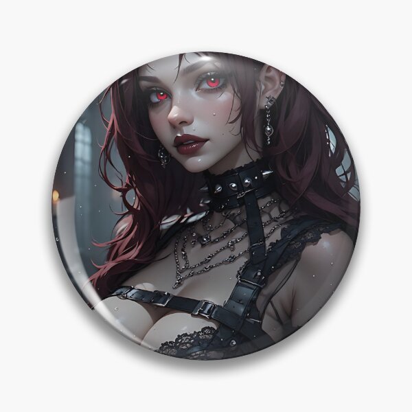 Item preview, Hot Halloween Anime Babe Goth Mommy Waifu Woman designed and sold by Your New Fixation.