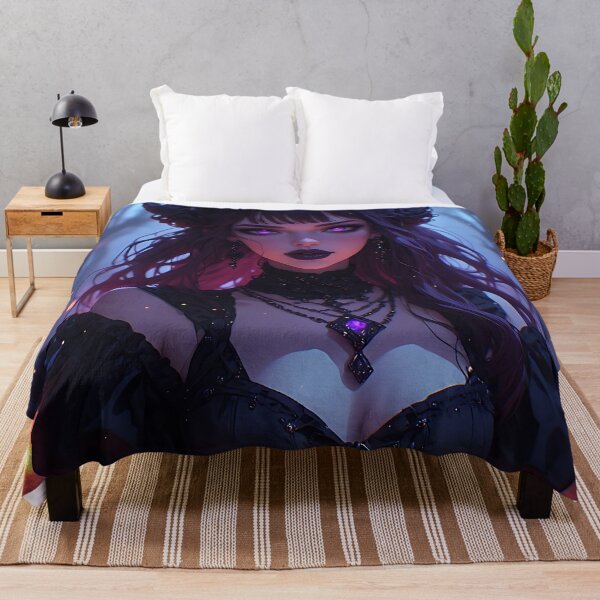 Item preview, Hot Halloween Anime Babe Goth Mommy Waifu Woman designed and sold by Your New Fixation.