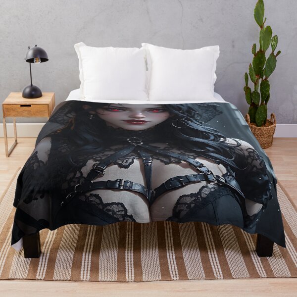 Item preview, Hot Halloween Anime Babe Goth Mommy Waifu Woman designed and sold by Your New Fixation.