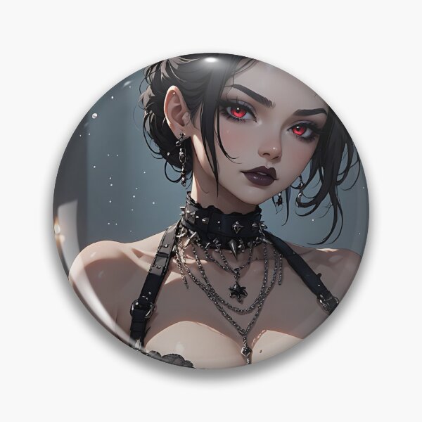 Item preview, Hot Halloween Anime Babe Goth Mommy Waifu Woman designed and sold by Your New Fixation.
