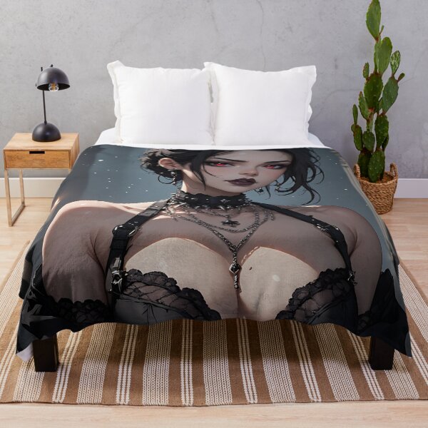 Item preview, Hot Halloween Anime Babe Goth Mommy Waifu Woman designed and sold by Your New Fixation.