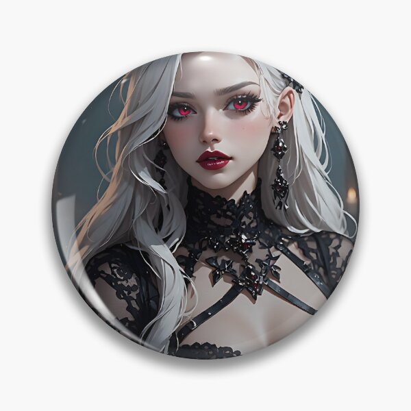 Item preview, Hot Halloween Anime Babe Goth Mommy Waifu Woman designed and sold by Your New Fixation.