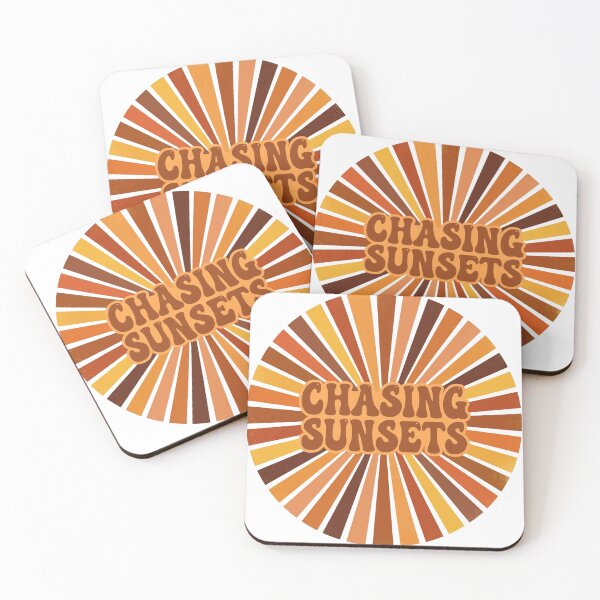 Item preview, Chasing Sunsets - Retro 70s Sunset Design designed and sold by Visual Dept..