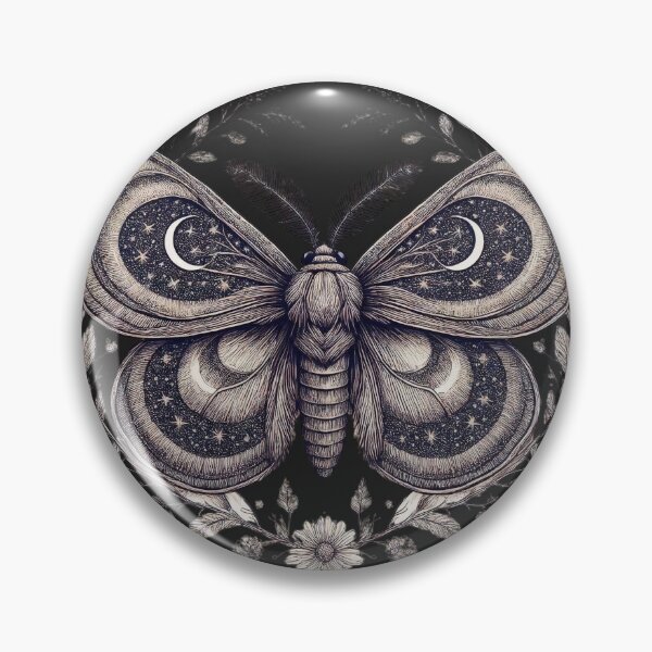 Item preview, Celestial Moon Butterfly Vintage Mystical Botanical designed and sold by LenNo9881.