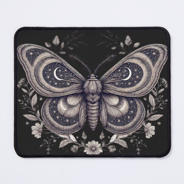 Item preview, Celestial Moon Butterfly Vintage Mystical Botanical designed and sold by LenNo9881.