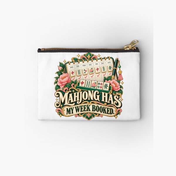 Item preview, Mahjong Has My Week Booked Humor designed and sold by Quirkloomstudio.