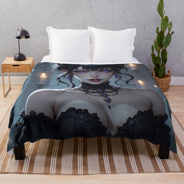 Item preview, Hot Halloween Anime Babe Goth Mommy Waifu Woman designed and sold by Your New Fixation.