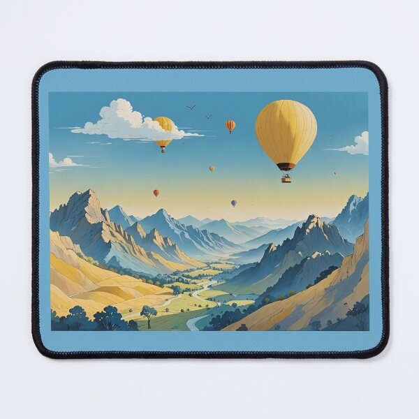 Item preview, Drifting Above the Mountain Valley designed and sold by tambanow.