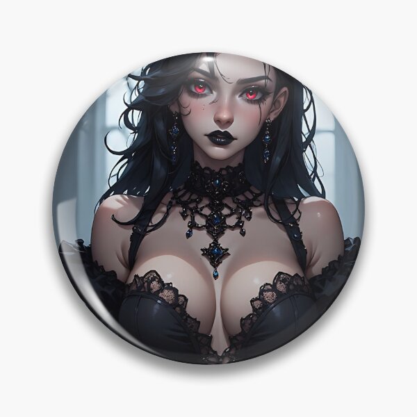 Item preview, Hot Halloween Anime Babe Goth Mommy Waifu Woman designed and sold by Your New Fixation.