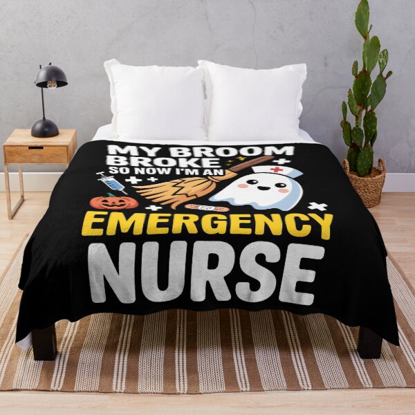 Item preview, My Broom Broke So Now I Am An Emergency Nurse Halloween Ghost designed and sold by limanol.