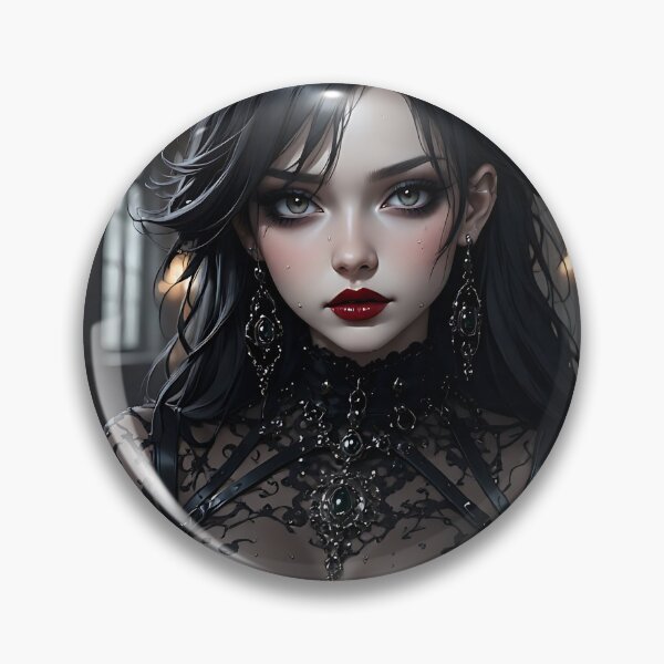 Item preview, Hot Halloween Anime Babe Goth Mommy Waifu Woman designed and sold by Your New Fixation.