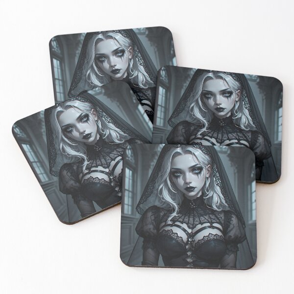 Item preview, Hot Halloween Anime Babe Goth Mommy Waifu Woman designed and sold by Your New Fixation.