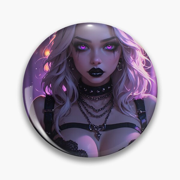 Item preview, Hot Halloween Anime Babe Goth Mommy Waifu Woman designed and sold by Your New Fixation.