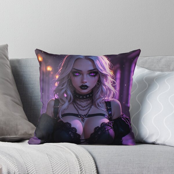 Item preview, Hot Halloween Anime Babe Goth Mommy Waifu Woman designed and sold by Your New Fixation.