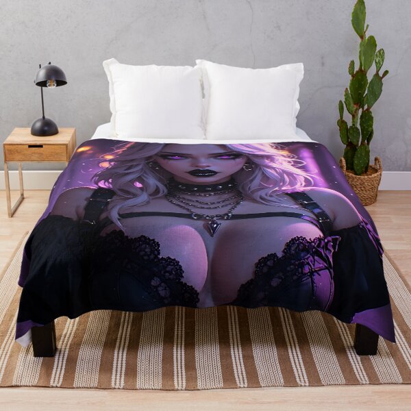 Item preview, Hot Halloween Anime Babe Goth Mommy Waifu Woman designed and sold by Your New Fixation.