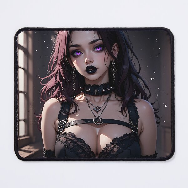 Item preview, Hot Halloween Anime Babe Goth Mommy Waifu Woman designed and sold by Your New Fixation.