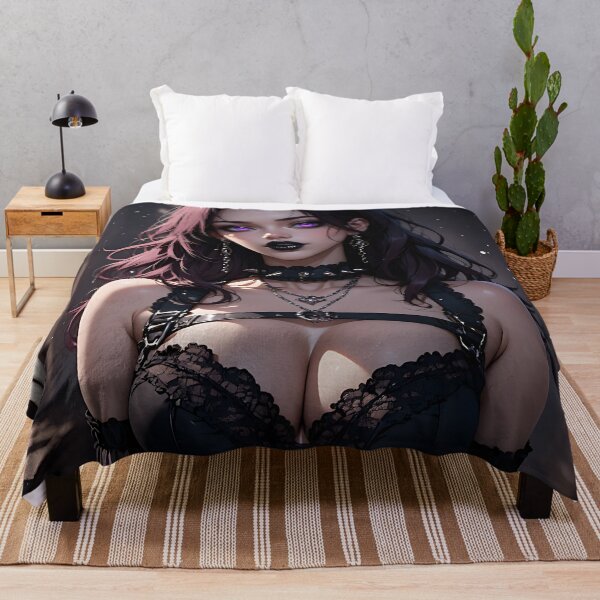 Item preview, Hot Halloween Anime Babe Goth Mommy Waifu Woman designed and sold by Your New Fixation.