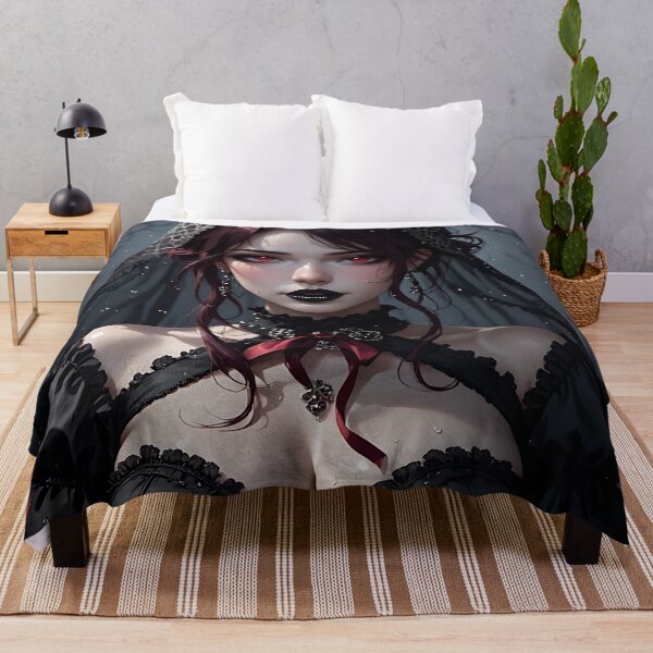 Item preview, Hot Halloween Anime Babe Goth Mommy Waifu Woman designed and sold by Your New Fixation.