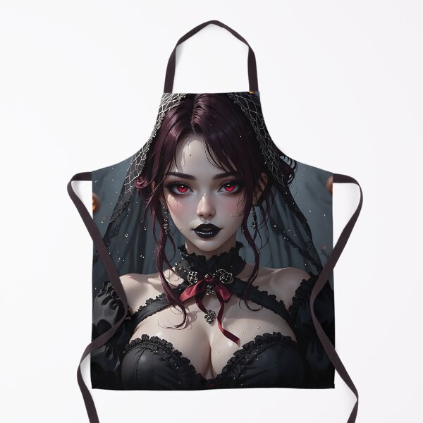 Item preview, Hot Halloween Anime Babe Goth Mommy Waifu Woman designed and sold by Your New Fixation.