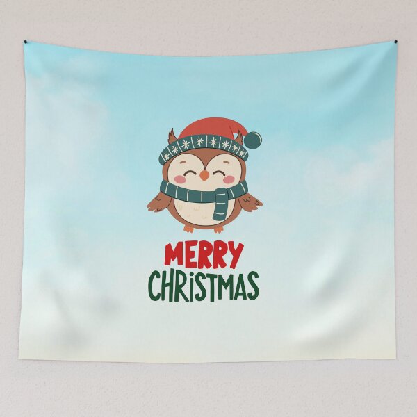 Item preview, Cute Merry Christmas Owl Holiday Art designed and sold by stormk10.