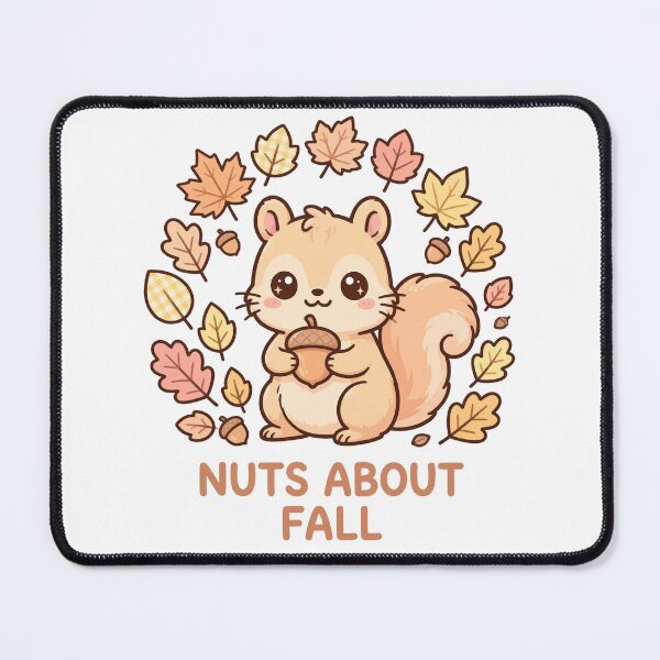 Item preview, Nuts About Fall - Cute Squirrel Autumn Pun designed and sold by Visual Dept..