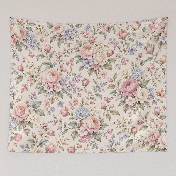 Item preview, Vintage Rose Garden – Romantic Watercolor Floral Pattern designed and sold by HO•Designs.
