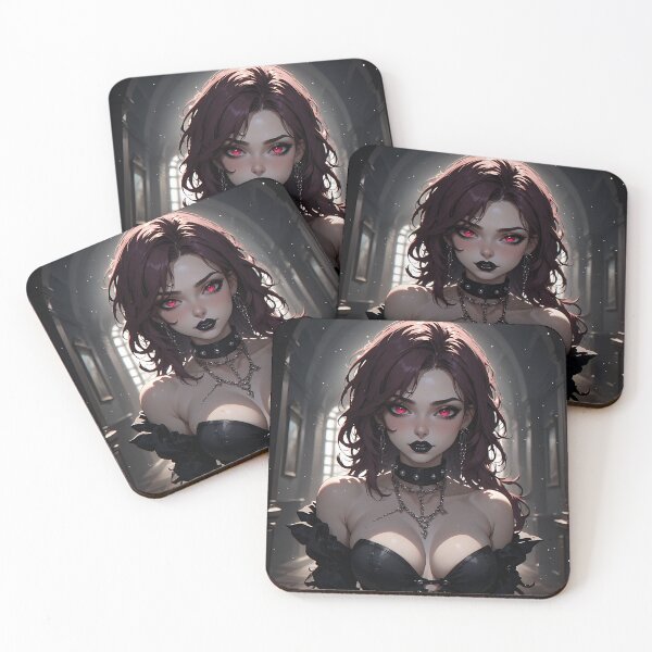 Item preview, Hot Halloween Anime Babe Goth Mommy Waifu Woman designed and sold by Your New Fixation.