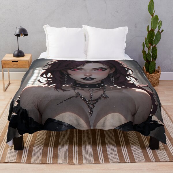 Item preview, Hot Halloween Anime Babe Goth Mommy Waifu Woman designed and sold by Your New Fixation.