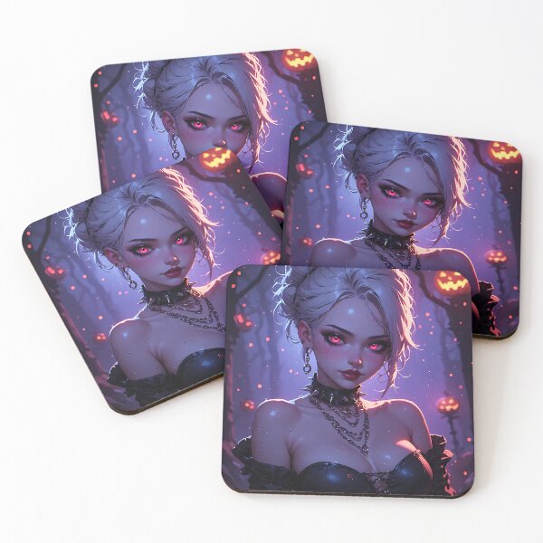 Item preview, Hot Halloween Anime Babe Goth Mommy Waifu Woman designed and sold by Your New Fixation.