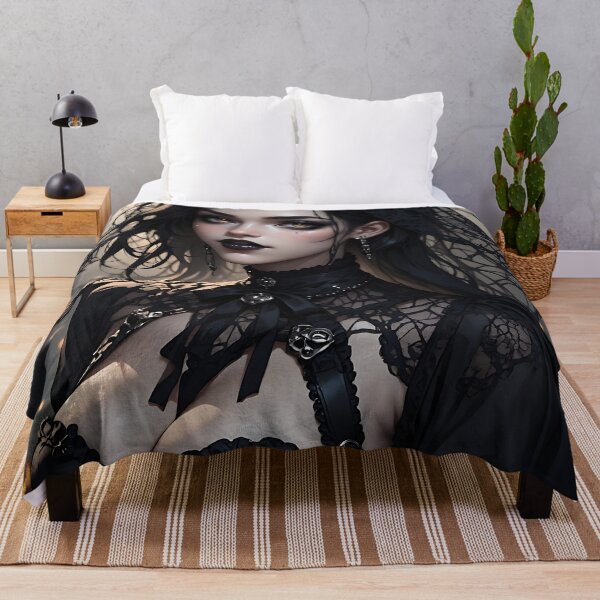 Item preview, Hot Halloween Anime Babe Goth Mommy Waifu Woman designed and sold by Your New Fixation.