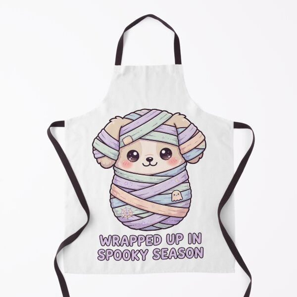 Item preview, Wrapped Up in Spooky Season - Mummy Puppy Halloween designed and sold by Visual Dept..