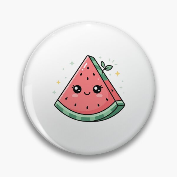 Item preview, Cute Kawaii Watermelon Slice Summer Illustration designed and sold by ajamzbox.