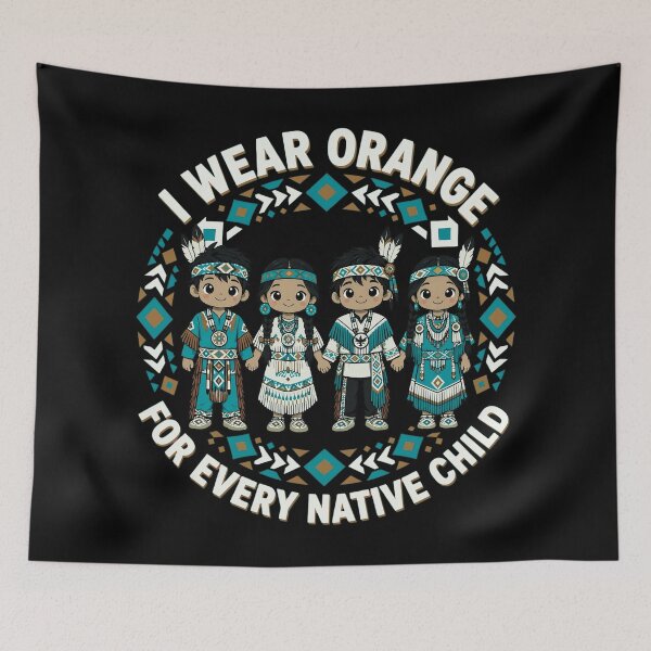 Item preview, I Wear Orange for Every American Native Child – Bold Awareness Design for Indigenous Support & Native Heritage Apparel designed and sold by Teetreasure2.