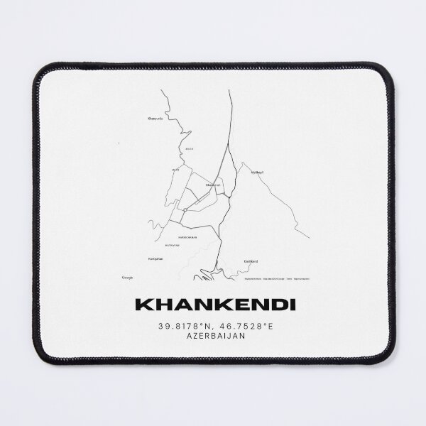 Item preview, Khankendi Azerbaijan Minimalist Location Map Coordinates designed and sold by RM-Journey.
