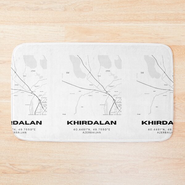 Item preview, Khirdalan Azerbaijan Minimalist City Map Coordinates designed and sold by RM-Journey.