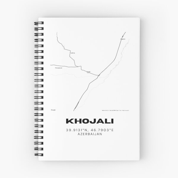 Item preview, Khojali Azerbaijan Minimalist Location Map Coordinates designed and sold by RM-Journey.