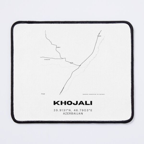 Item preview, Khojali Azerbaijan Minimalist Location Map Coordinates designed and sold by RM-Journey.