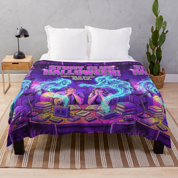 Item preview, Retro Ghost Halloween Synthwave Aesthetic Vintage Horror Movie Image Comic Book Style | STUDY CLUB HALLOWEEN. designed and sold by Giulivo Store Graphic.