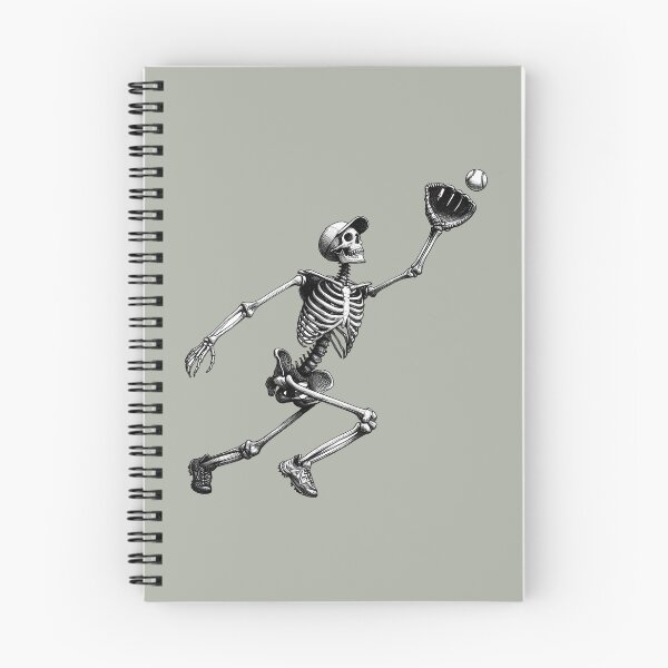 Item preview, Skeleton Fielder Catching Ball - Spooky Halloween Baseball designed and sold by Lady-K-.