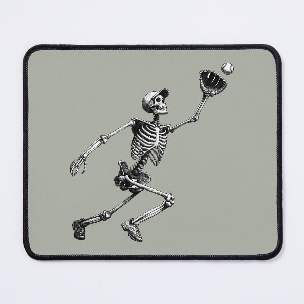 Item preview, Skeleton Fielder Catching Ball - Spooky Halloween Baseball designed and sold by Lady-K-.