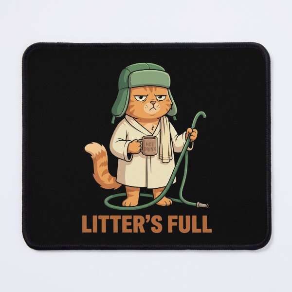 Item preview, Litter's Full Grumpy Cat Morning Coffee Humor designed and sold by CdnVeteranGraphics .