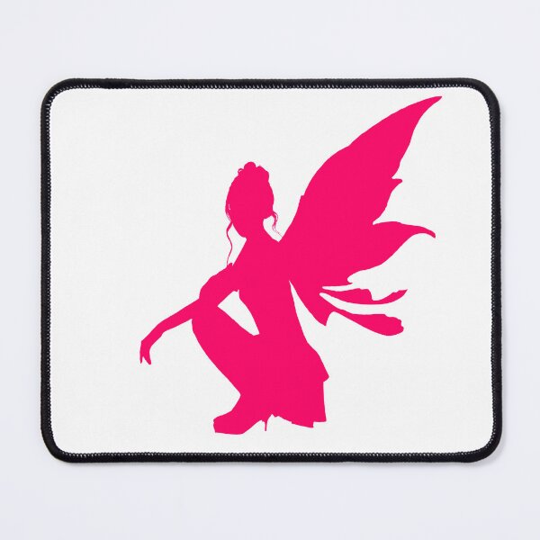 Aperçu de l'œuvre silhouette de fée rose créée et vendue par JAMANDSTUDIO.