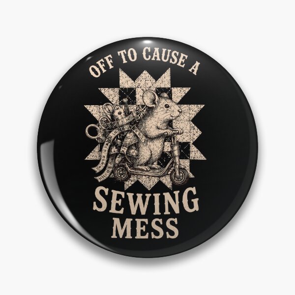 Item preview, Cause A Sewing Mess Cute Mouse Quilter designed and sold by justinhmorton.