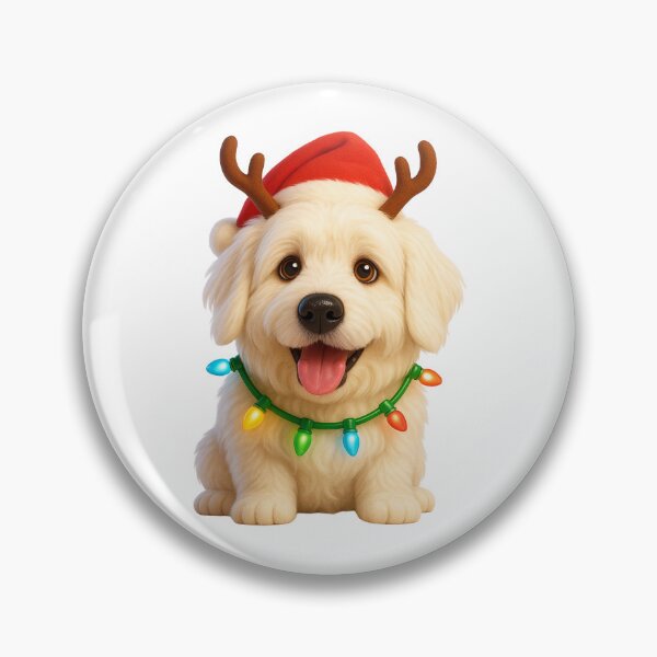 Item preview, Pyredoodle Dog Christmas Reindeer designed and sold by Sillytoe.