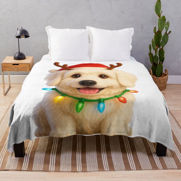 Item preview, Pyredoodle Dog Christmas Reindeer designed and sold by Sillytoe.