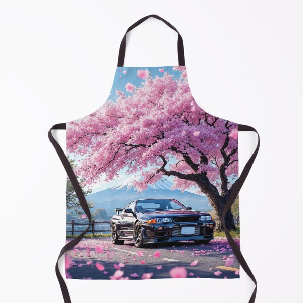 Artikelvorschau, Skyline GTR R32 JDM | Schwarzer R32 Sakura Kirschblüten am Berg Fuji entworfen und verkauft von RCStoreUy.