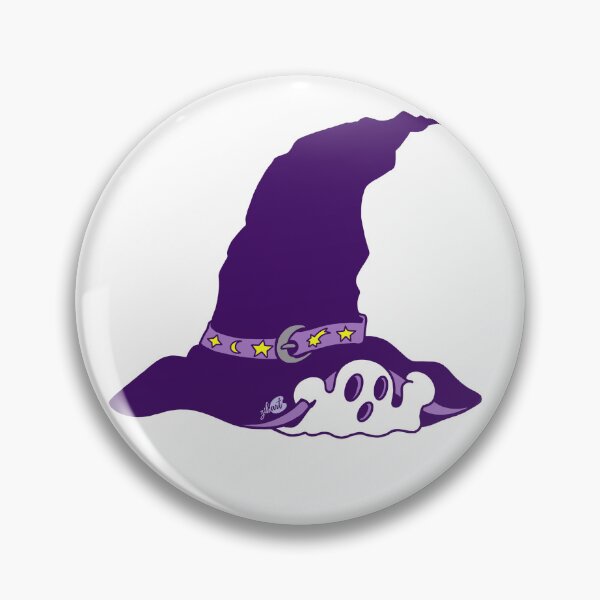 Item preview, Sweet ghost under witch hat halloween designed and sold by zib.art.
