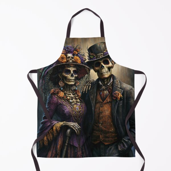 Item preview, Pareja Esquelética Gótica del Día de los Muertos designed and sold by Boddicca.