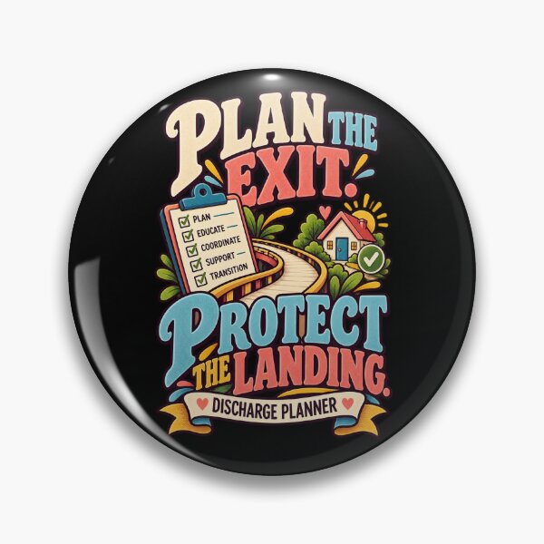 Item preview, Plan The Exit Protect The Landing - Discharge Planner designed and sold by MOTIFOLK.